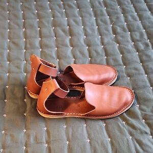 Stylish Tan Real Leather Crupon Sandals